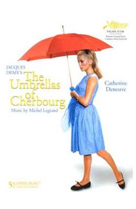 Framed Umbrellas of Cherbourg Red Umbrella Print