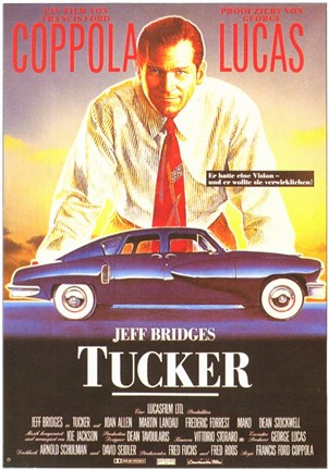 Framed Tucker: the Man and His Dream Blue Classic Car Print