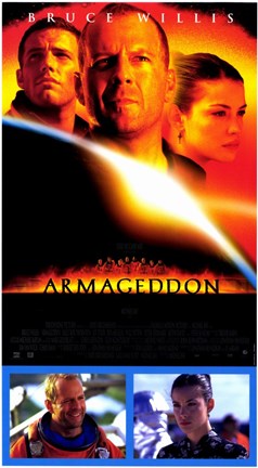 Framed Armageddon Cast with Scenes Print