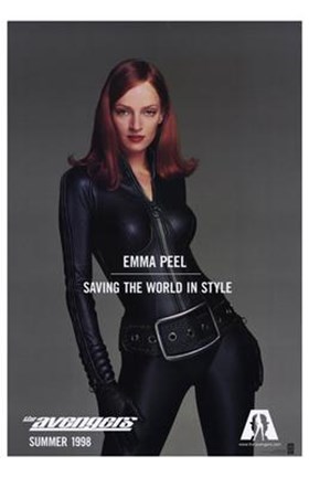 Framed Avengers Emma Peel Print