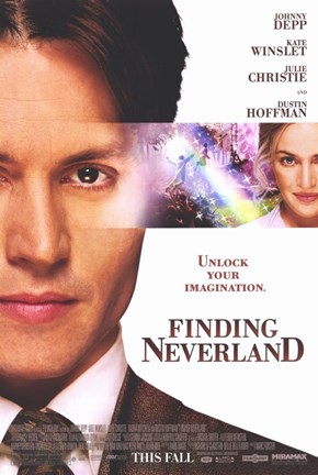 Framed Finding Neverland Johnny Depp Print