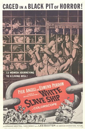 Framed White Slave Ship Print