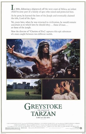 Framed Greystoke: The Legend of Tarzan, Lord of the Apes, c.1984 Print