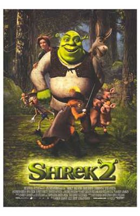 Framed Shrek 2 Cast Print