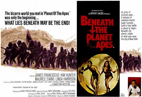 Framed Beneath the Planet of Apes - wide Print