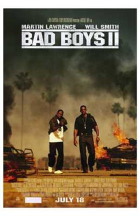 Framed Bad Boys II Movie Print