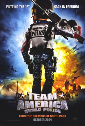 Framed Team America: World Police Print