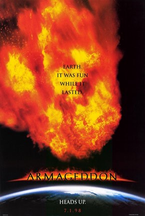 Framed Armageddon - Earth It Was Fun Print