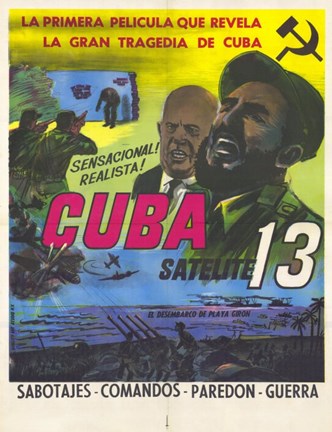 Framed Cuba Satelite 13 Print