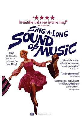 Framed Sound of Music Singing Print