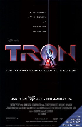 Framed Tron DVD Print