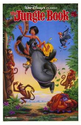 Framed Jungle Book Disney Classic Print