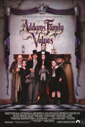 Framed Addams Family Values - Posed Family Print