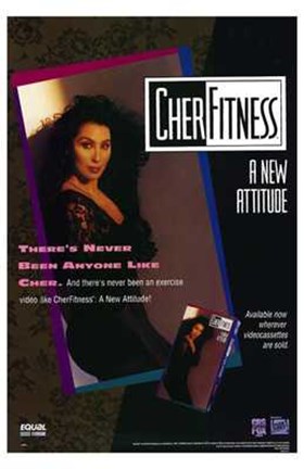 Framed Cher Fitness Print