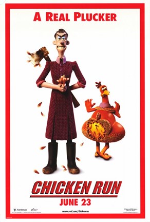 Framed Chicken Run - A real plucker Print