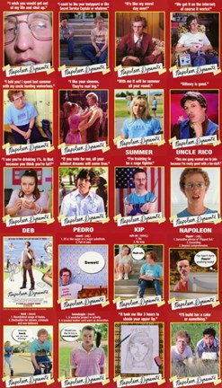 Framed Napoleon Dynamite Characters Print
