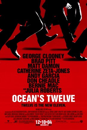 Framed Ocean&#39;s Twelve Red Print