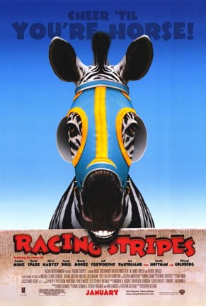 Framed Racing Stripes Print