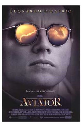 Framed Aviator Leonardo DiCaprio Print