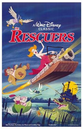 Framed Rescuers - Walt Disney Print
