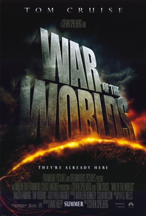 Framed War of the Worlds text Print