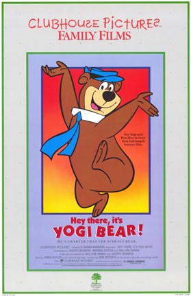 Framed Hey There It&#39;s Yogi Bear Print