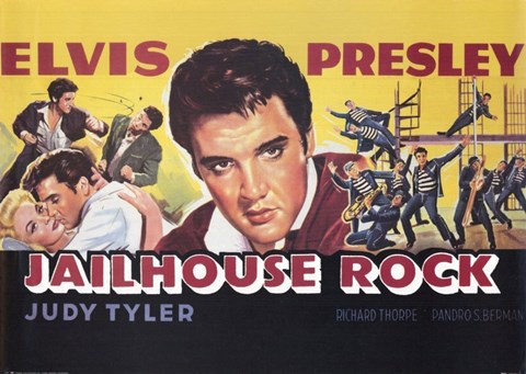 Framed Jailhouse Rock with Elvis &amp; Judy Tyler Print