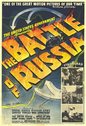 Framed Battle of Russia Print