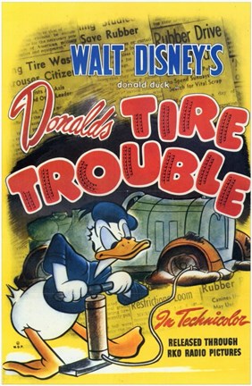 Framed Tire Trouble (movie poster) Print