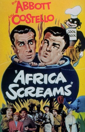 Framed Abbott and Costello, Africa Screams, c.1949 - style A Print
