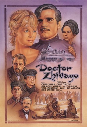 Framed Doctor Zhivago Drawing Print