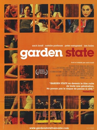 Framed Garden State - scenes in orange Print