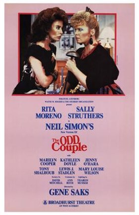 Framed Odd Couple  the (Broadway Play) Print