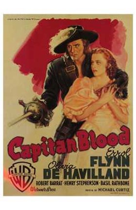 Framed Captain Blood Olivia De Havilland Print