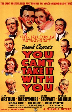 Framed You Can&#39;t Take it with You By Frank Capra Print