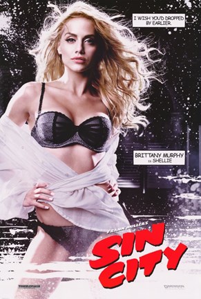 Framed Sin City Brittany Murphy as Shellie Print