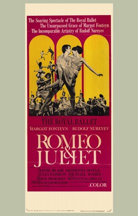 Framed Romeo and Juliet Royal Ballet Print