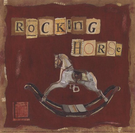 Framed Rocking Horse Print