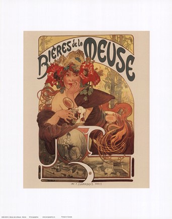Framed Bieres De La Meuse Print