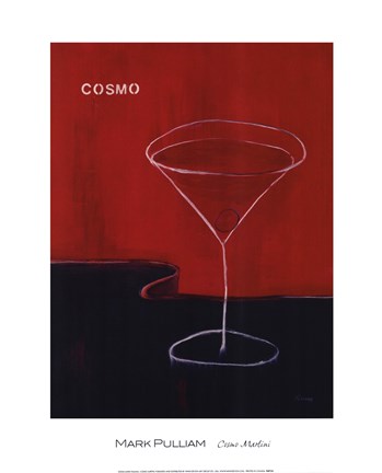 Framed Cosmo Martini Print