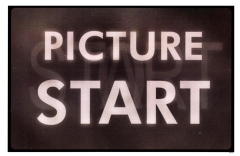 Framed Film Leader Picture Start Print