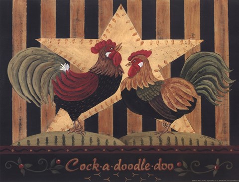 Framed Cock-a-Doodle-Doo Print