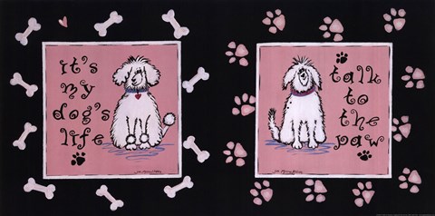 Framed Dog&#39;s Life Print