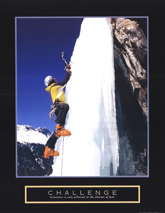 Framed Challenge - Ice Climber Print