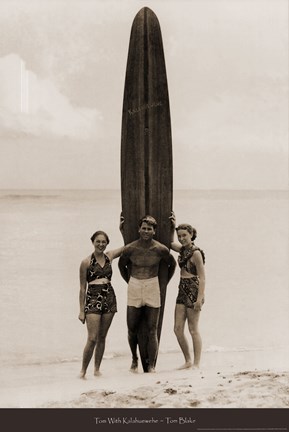 Framed Tom with Kalahuewehe, 1937 Print