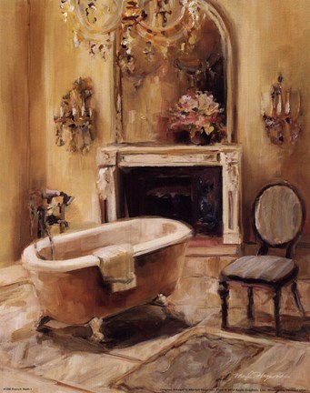 Framed French Bath I Print