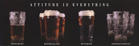 Framed Attitude is Everything (Beer) Print