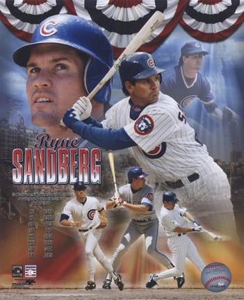 Framed Ryne Sandberg - Legends Composite Print