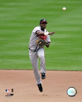 Framed Edgar Renteria -  2006 Fielding Action Print