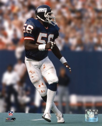 Framed Lawrence Taylor - Action Print